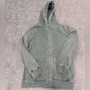 Brandy Melville Christy Oversized Zip Up Hoodie